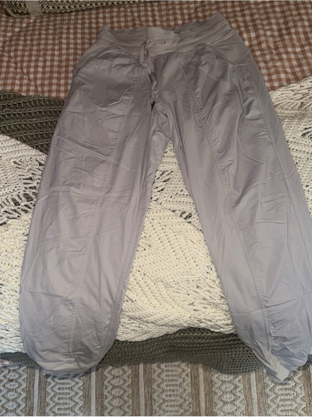 lululemon athletica Light Gray Track Joggers